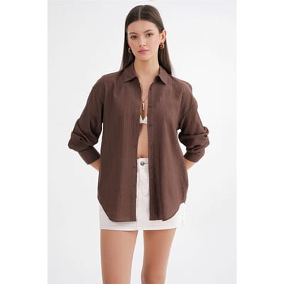 Relaxed Fit Poplin Shirt
