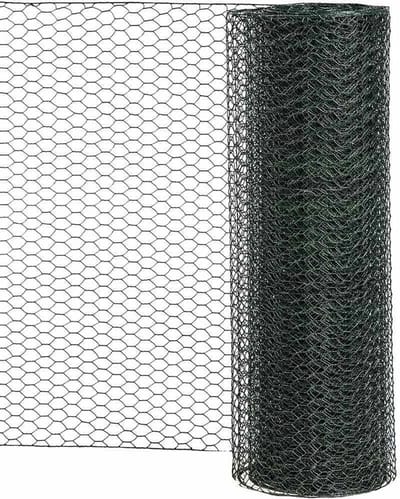 Hexagonaal Gaas - Kippengaas Tuin - Bescherming Tuin - Gegalvaniseerd PVC - 13 mm 25 m - Groen