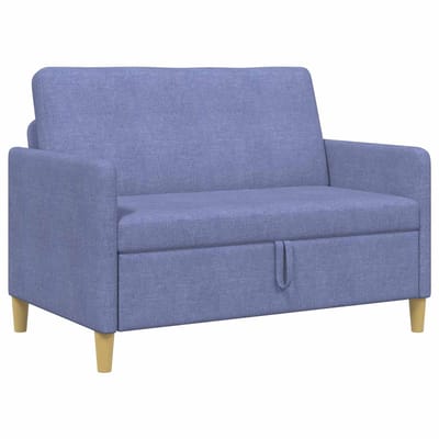 vidaXL - Sofa - met - Opbergruimte - Jeans - Blauw - 122 - x - 78 - x - 87 - cm - Polyester