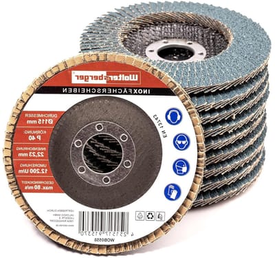 Set van 8 Slijpschijven Ø 115 mm voor Hoekslijpers