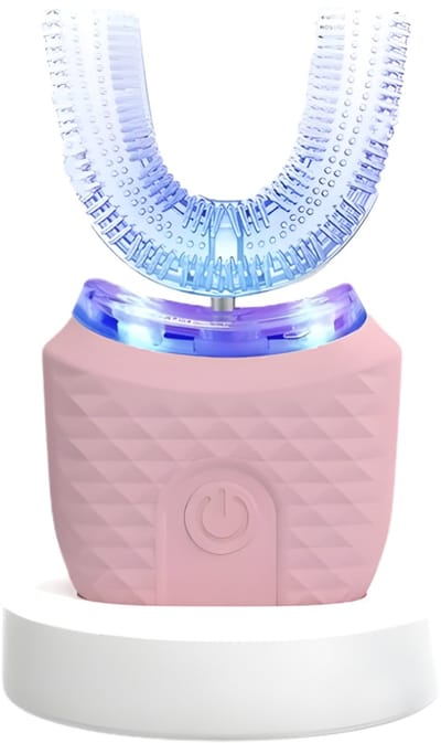 Klikkopers® - Smartbrush Tanden - Waterbestendig U-Vormige Tandenborstel - Automatische Elektrische Tandenborstel - 360° Smart Brush Tanden - Tanden Bleken en Reinigen - Handsfree - UV Blauw Licht