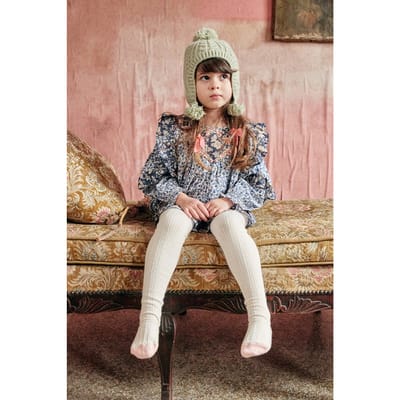Louise Misha Tights Chukata Cream Size: 10Y | Underwear & Socks Outlet | Unisex | Wit