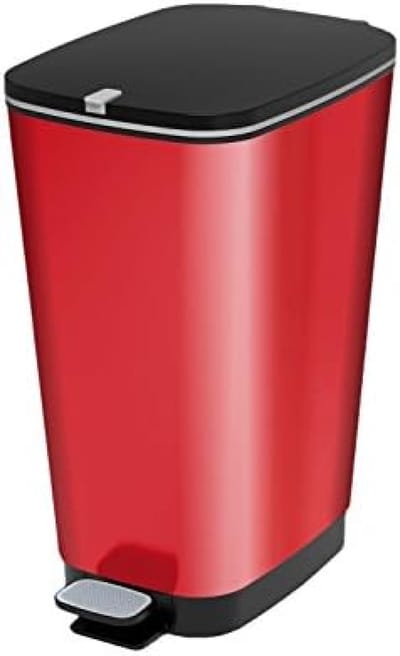 PromoHome Afvalemmer 50-60 Liter - Pedaalemmer met Geurbescherming "Rode"