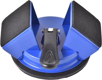 Vloerzuiggereedschap - Vloerfixeerder - Vloeren Installeren - 45 Graden Slag - 12.3 cm Zuignap - Blauw