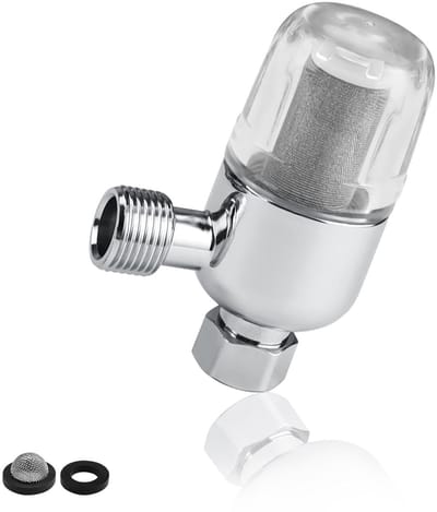 Dailygoods- Waterfilter Herbruikbaar - Filtert Onzuiverheden - Voor Keukenkranen - Badkamerdouches - Roestvrij Staal - Eenvoudige Installatie - Waterfilterkraan