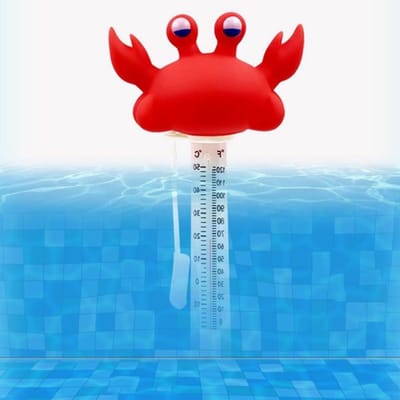 Pool Thermometer - Watermeter Zwembad - Temperatuur Meten - Versplinterbestendig Ontwerp - 21x9x5.5cm - Meerdere Kleuren