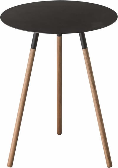 Effen bijzettafel - Houten tafel - Woonkamer Inrichting - Minimalistisch design - 40 x 50 x 40 cm - Zwart