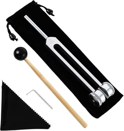 Stemvork 128 Hz Aluminiumlegering voor Geluidstherapie, Muziek en Meditatie