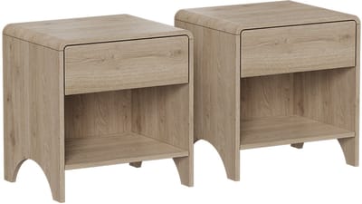 Vicco Oaki Nachtkastje – Set van 2 Eiken