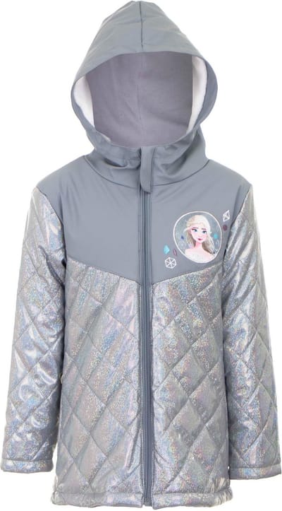 Disney Frozen - Winterjas - Elsa - Zilver/Grijs - Iriserende stof - Gevoerd met coral fleece - Waterafstotend / Winddicht - Maat 98/104 - 102 cm - 4 jaar
