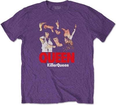 Queen Heren Tshirt -S- Killer Queen Paars