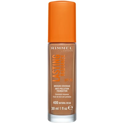 Rimmel Lasting Radiance Foundation SPF 25 400 Natural Beige 30 ml