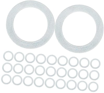 Spacer en Washer Kit - Reparatiedelen - Skateboard Onderhoud - Aluminiumlegering - 200 stuks - Zilver