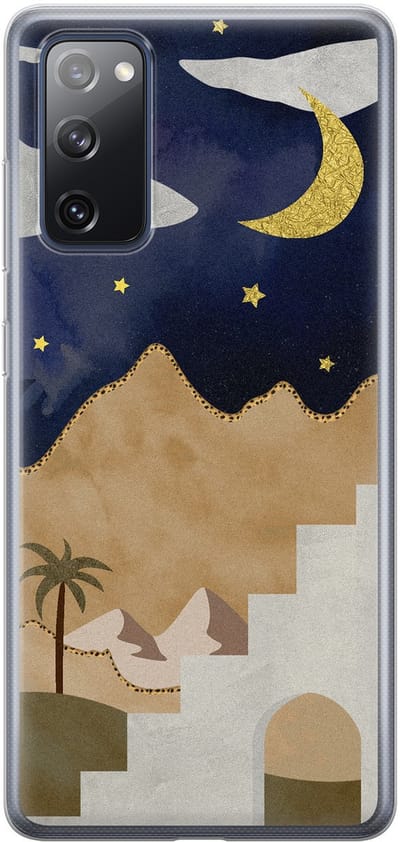 Leuke Telefoonhoesjes - Hoesje geschikt voor Samsung Galaxy S20 FE - Woestijn - Soft case - TPU - Natuur - Multi