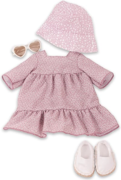 Götz poppenkleding zomerkleding 4delig oud roze voor pop van 45-50cm