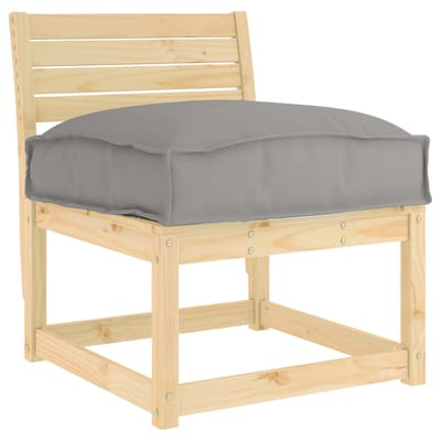 vidaXL Kussen Oxford Stof Grijs 50 x 50 x 12 cm