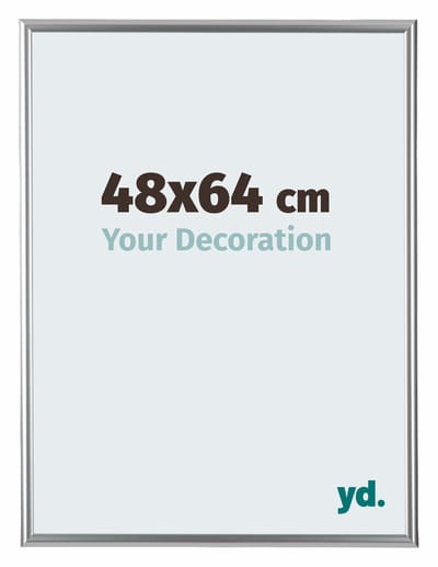 Your Decoration - Fotolijst 48x64 cm - Kunststof - Zilver - Bordeaux