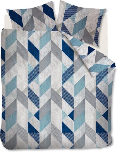 Beddinghouse Tuur Dekbedovertrek - Litsjumeaux XL - 260x200/220 cm - Blue