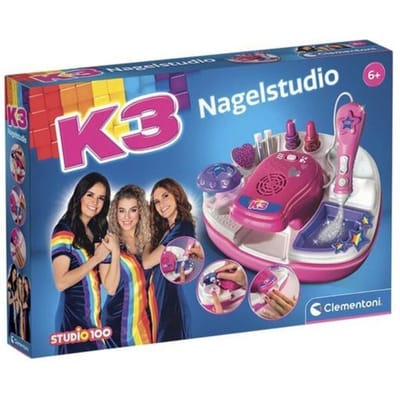 Clementoni - K3 Nagelstudio - Nail Art voor Kinderen - Nagellak set - Vele Accessoires