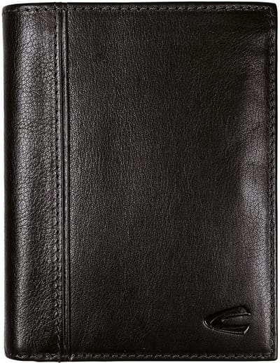 camel active Leren portemonnee Pine High Form Wallet Black zwart