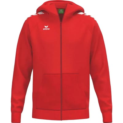 Erima Cmpt Wings Hooded Full Zip Kinderen - Rood | Maat: 140