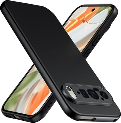 Casemania Hoesje Geschikt voor Google Pixel 9 Pro - Zwart -Siliconen Back Cover