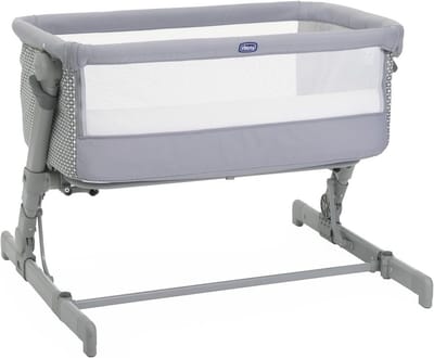 Next2Me Go kinderbedje side-bed, meerdere bedhoogtes, ademend, inklapbaar, reistas