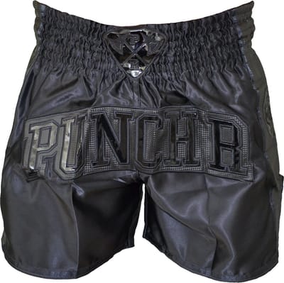 PunchR Muay Thai Kickboks Broek MTS8 Zwart - XS