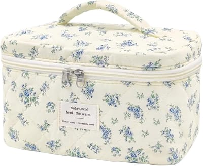 Modieuze Toilettas met Bloemenpatroon voor Dames - Make-uptas en Organisator