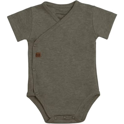 Baby's Only Rompertje Melange - Khaki - 50 - 100% ecologisch katoen - GOTS