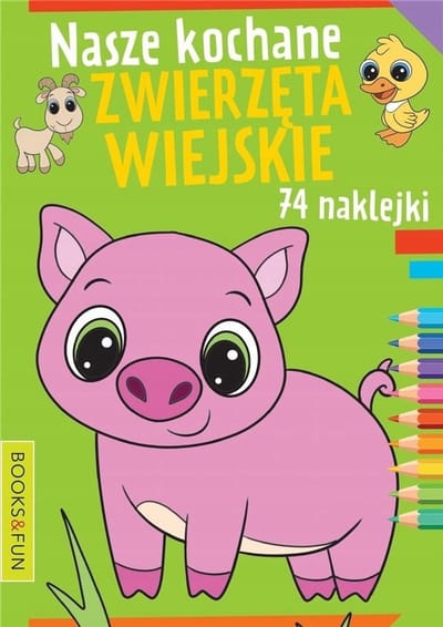 Books and Fun - Kleurboek - Dieren - Stickers - Educatief
