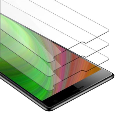 Cadorabo 3x Screenprotector geschikt voor Sony Xperia 10 / Xperia XA3 - Beschermende Pantser Film in KRISTALHELDER - Getemperd (Tempered) Display beschermend glas in 9H hardheid met 3D Touch