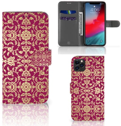 Wallet Case Apple iPhone 11 Pro Max Barok Pink