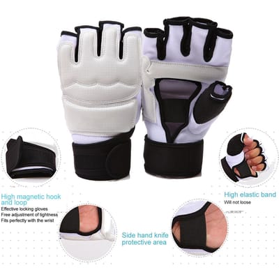 Gants de Sparring Taekwondo Professionnels Adulte Enfant Respirants Entraînement Sac de Frappe Gants de Kickboxing L S