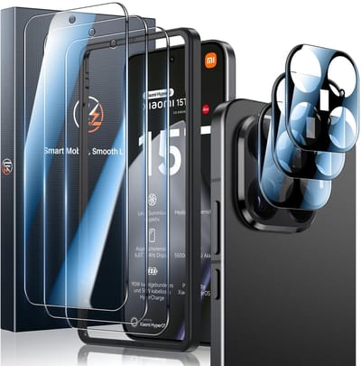 Dailygoods- Beschermfolie 9H hardheid - Xiaomi 15T Pro - Ultra heldere Displayfolie - Blaasvrij - 3 Stuks - Kras- en Schokbestendig - Screenprotector