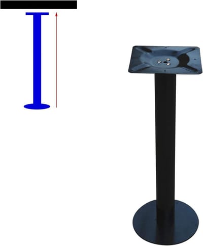 Tafelonderstel Metaal - Onderstel Keuken - Meubels Maken - Hoge Stabiliteit - 120 cm - Zwart