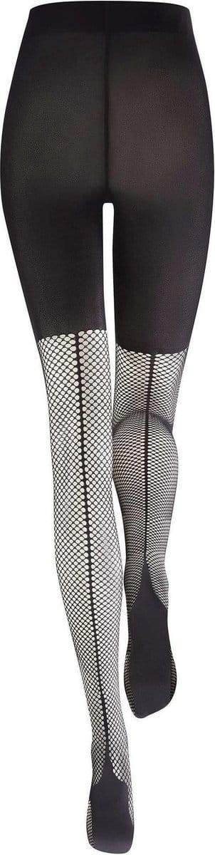 Kunert Showpiece Visnetpanty met naad Maat 40-42 Kleur Zwart