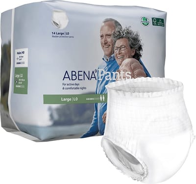 Abena Pants Premium L0 - Large - Incontinentiebroekjes voor Mannen en Vrouwen - Licht tot Matig Urineverlies - Eenmalig Gebruik - 14 stuks