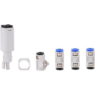 Kit de concentrateur de filament compatible avec les imprimantes 3D Bambu Lab A1 Mini   A1 avec 3 raccords de tube PTFE 2m de tube PTFE 1 pièce white