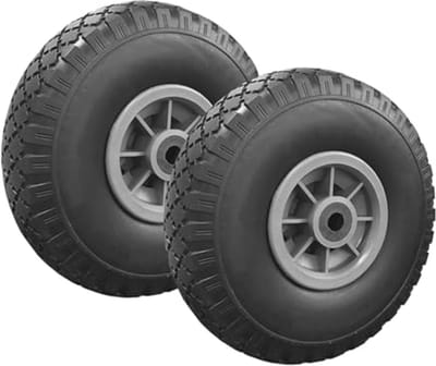 Set van 2 lekvrije wielen 250 mm voor steekwagens
