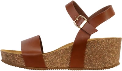 Noga Laura Edge leren sandalen met sleehak