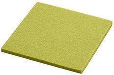 Daff Onderzetter - Vilt - Vierkant - 10 x 10 cm - Moss mel. - Groen