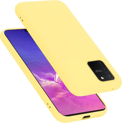 Cadorabo Hoesje geschikt voor Samsung Galaxy A91 / S10 LITE / M80s in LIQUID GEEL - Beschermhoes gemaakt van flexibel TPU silicone Case Cover