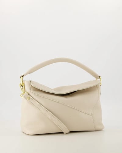 TAS - crossbody- ecru - leer -nieuw - trendy