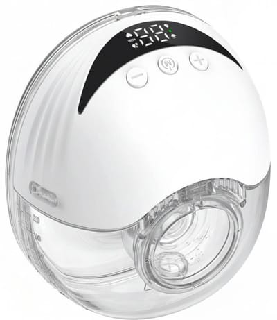 DnA® Borstkolf - Handsfree Borstkolf - Elektrische Borstkolf - Handkolf - Wit - 18cm x 14cm x 8cm
