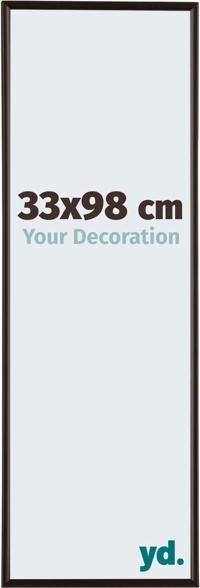 Your Decoration - Fotolijst 33x98 cm - Kunststof - Antraciet - Evry