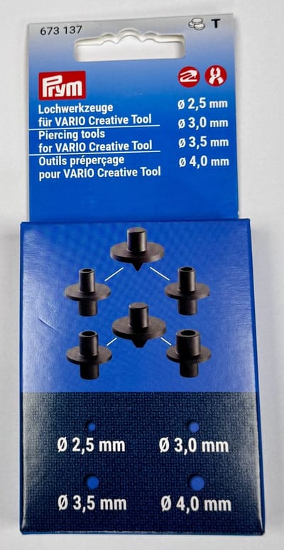 PRYM VARIO Creative Tool ponsstempels 2,5-4,0mm 673137 - VARIO Creative Tool - Prym