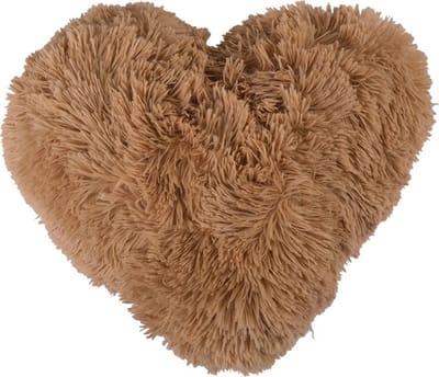 Side Heart Kussen Sand | 40 X 40 | Sierkussen Voor Woonkamer Of Slaapkamer