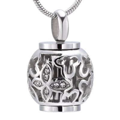 Rvs sieraden - Gedenkhanger vlinder - Elegante ashanger van staal -2cm