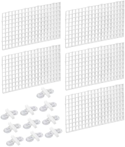 Aquariumverdeler 5 Stuks - Aquarium Filterroosters - Scheiding Rooster - Isolatiebord - Zuignapclips 10 Stuks - Duurzaam Materiaal - Aquarium Scheidingsrooster
